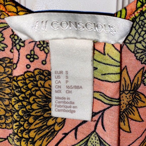 H&M environmentally conscious neon pink/orange/green sleeveless tank, S in EUC - Picture 3 of 4